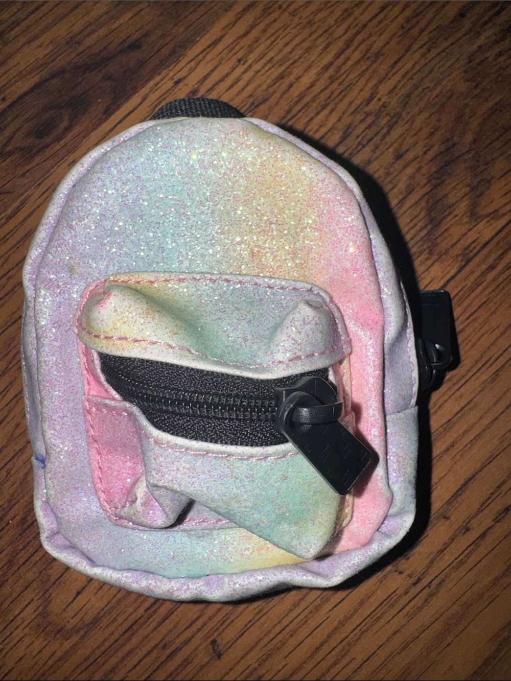 Kids Glitter Mini Backpack Coin Pouch - Pastel Rainbow 38.T.P.1